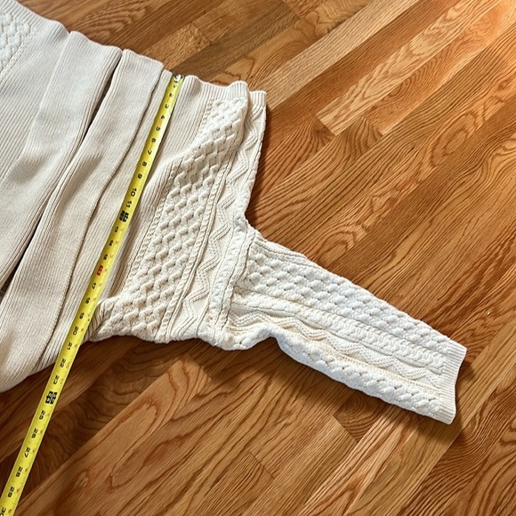 Anthropologie The Mariel Cardigan Sweater: Cropped  Cable-Knit Edition OS NWT - Picture 9 of 16